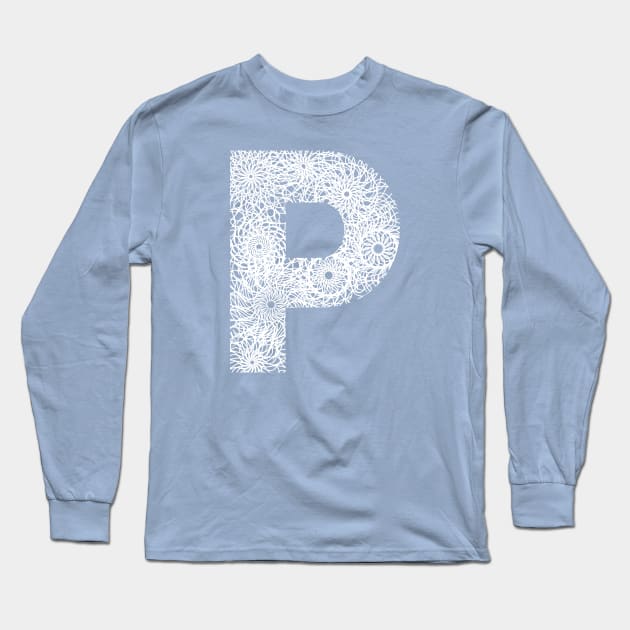 Letter P Long Sleeve T-Shirt by Hip Scarves and Bangles